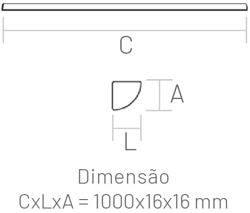 Luxline 1000 X 16 / 5 W/m Sobrepor - 45º